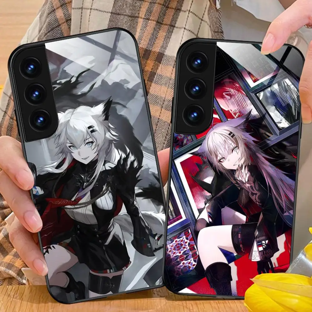 

Чехол для мобильного телефона Arknights Lappland Glass для Samsung Galaxy S26 S25 S24 S23 S22 S21 S20 Note20 Plus FE Ultra, красочный чехол