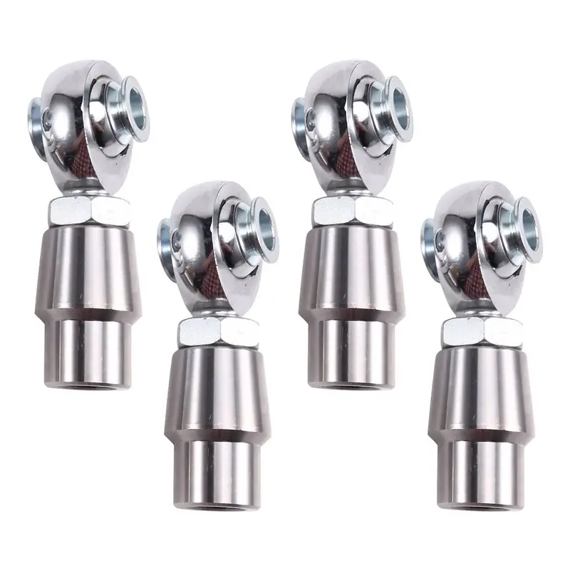 4Pcs 5/8''-18 Heim Joint Rod End Kit W/ Spacers,Tube Adapters & Jam Nuts Left Right Thread Heim Joint Car Accsesories