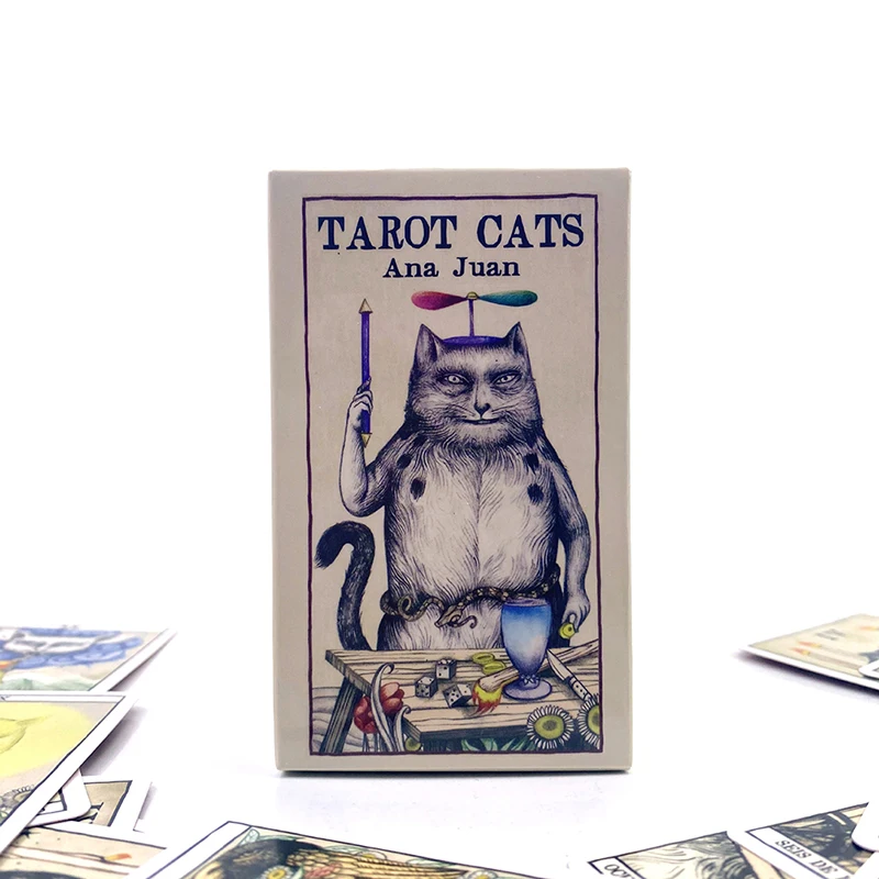 78 sztuk / zestaw nowych kart Tarot Cats Ana Juan Wodoodporne, trwałe akcesoria do gier planszowych w domu