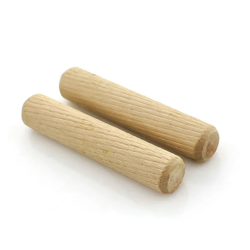 5~50PCS Roundwood Pins M5 M6 M8 M10 M12 Wooden Cabinet Drawer Round Fluted Wood Pins Rods Furniture Fitting Wooden Pin