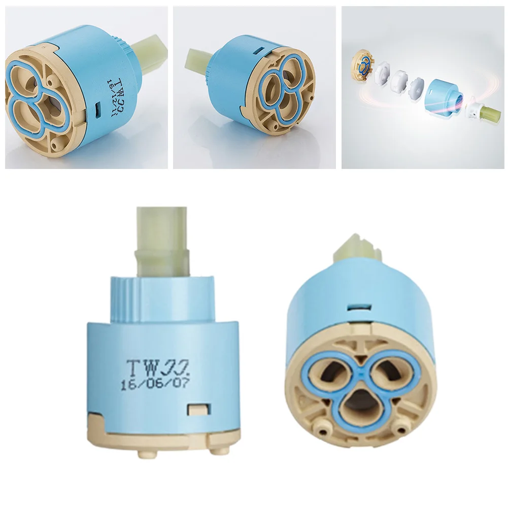 35/40mm Ceramic Cartridge Valve Replacement For Kitchen Basin Faucets For Standard Mixing Applications Faucet Accessories