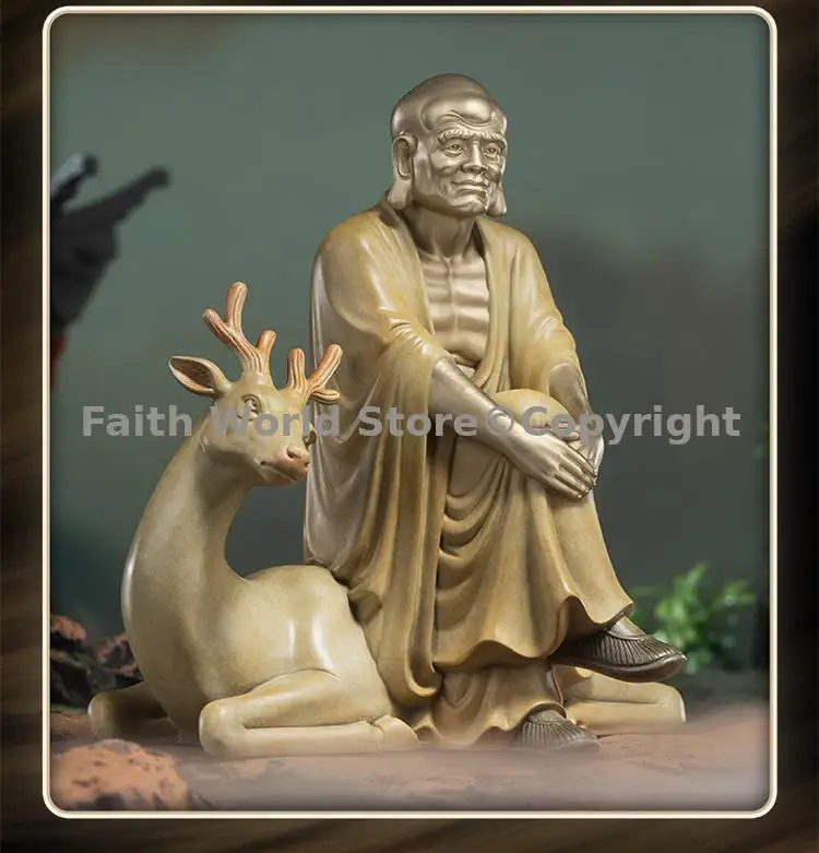 limited edition # Buddhism Dharma Shaolin Temple 18 Buddhist saints the Chan sect Dhyana Zen Bronze Sculpture A1 ZUOLU Arhat