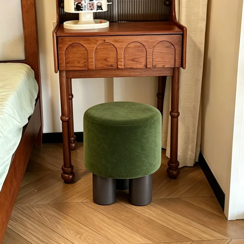 Wooden Dressing Vanity Stool Office Low Bar Cheap Vanity Stool Makeup Weird Taburete Tocador Maquillaje Girls Bedroom Furniture
