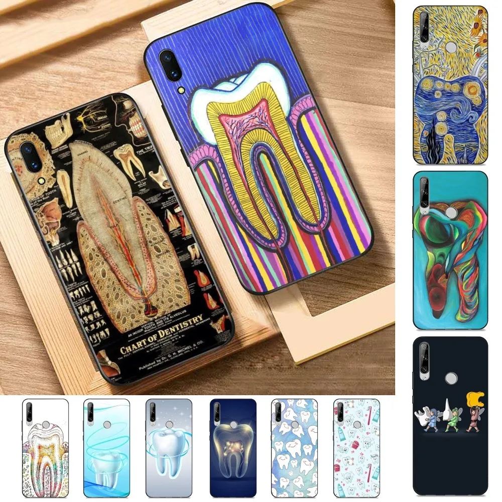 Dentist Tooth Pattern  Phone Case For Huawei Y9 6 7 5 Prime Enjoy 7s 7 8 plus 7a 9e 9plus 8E Lite Psmart Shell