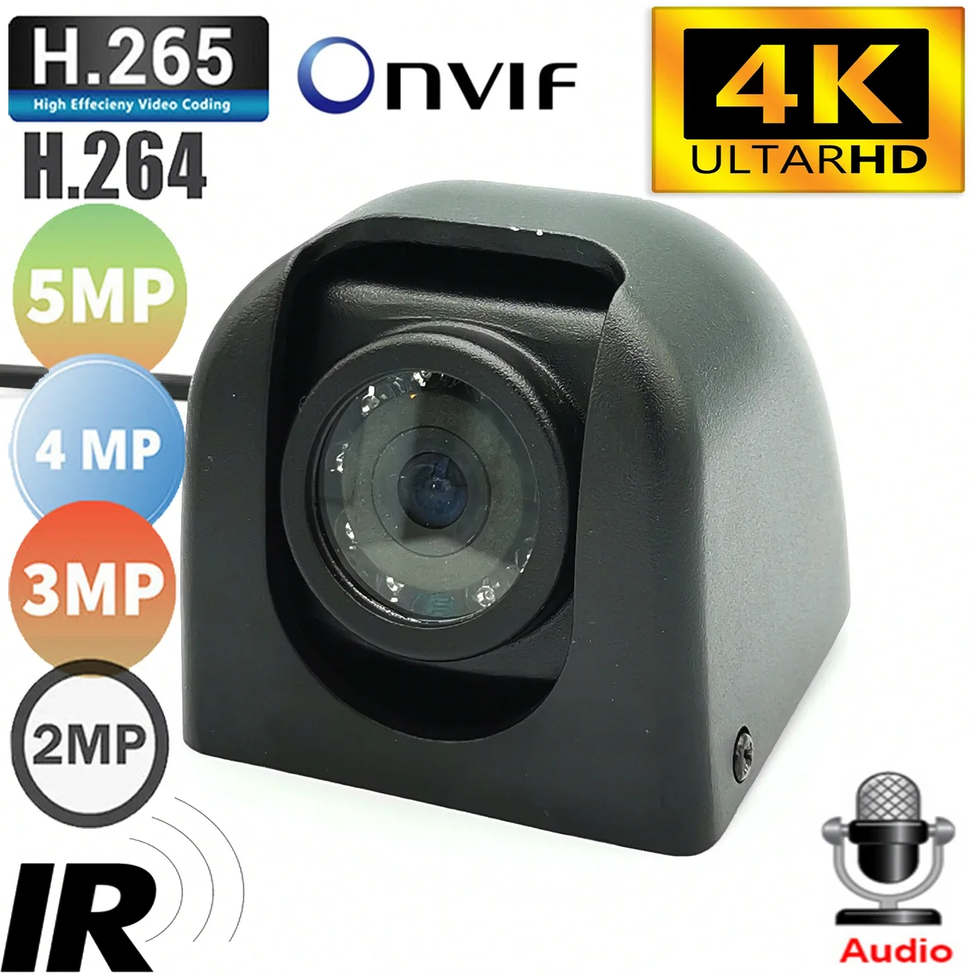 8MP 4K IRCUT كاميرا POE صغيرة رصاصة مراقبة IP كاميرا 3.6 مللي متر عدسة حماية أمن الوطن كاميرا تلفزيونات الدوائر المغلقة دعم ONVIF P6SLite