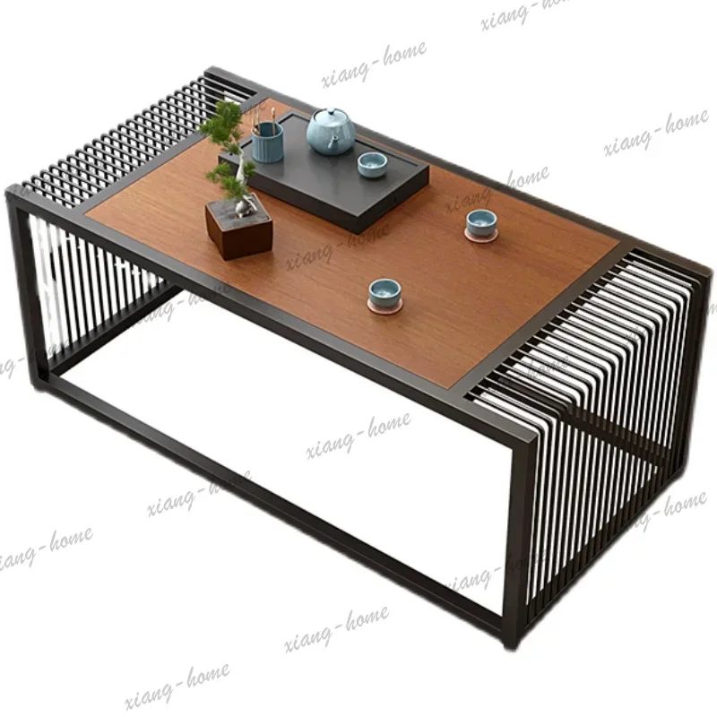 LJY Homestay Furniture Coffee Tables Balcony Living Room Leisure Furniture Coffee Tables Metal Furniture ChaJi MH40CJ
