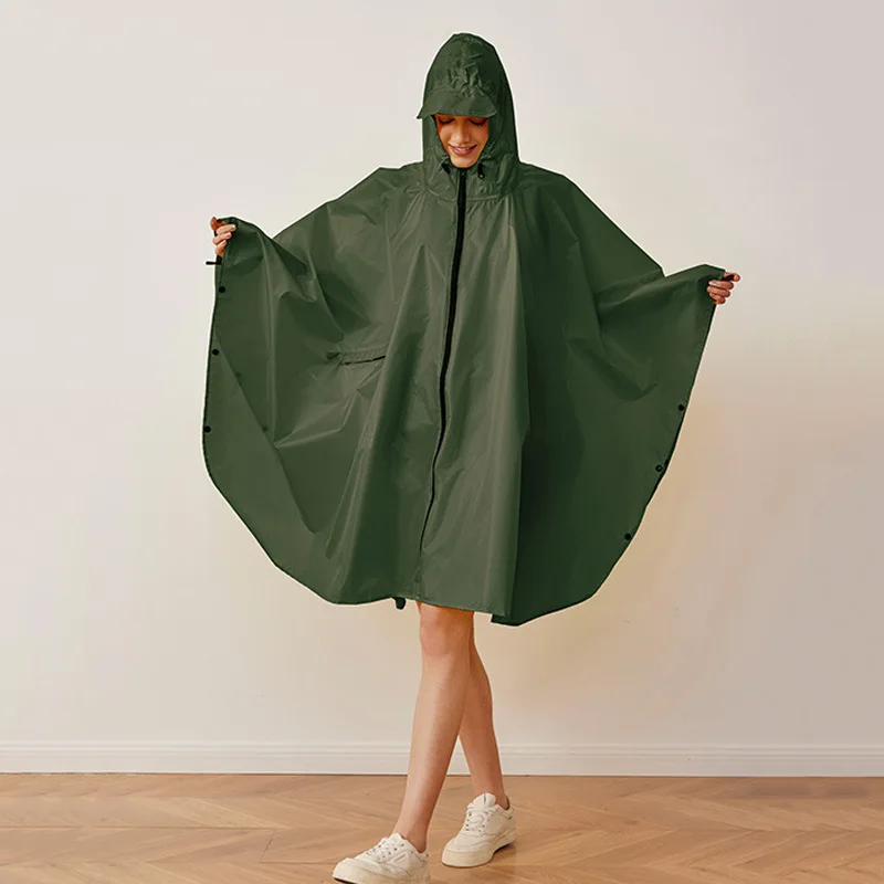 

Women Breathable Raincoat Lightweight Rain Coat Poncho Ladies Waterproof Cloak Raincoats Adults Rainwear Hiking Bicycle Rainsuit