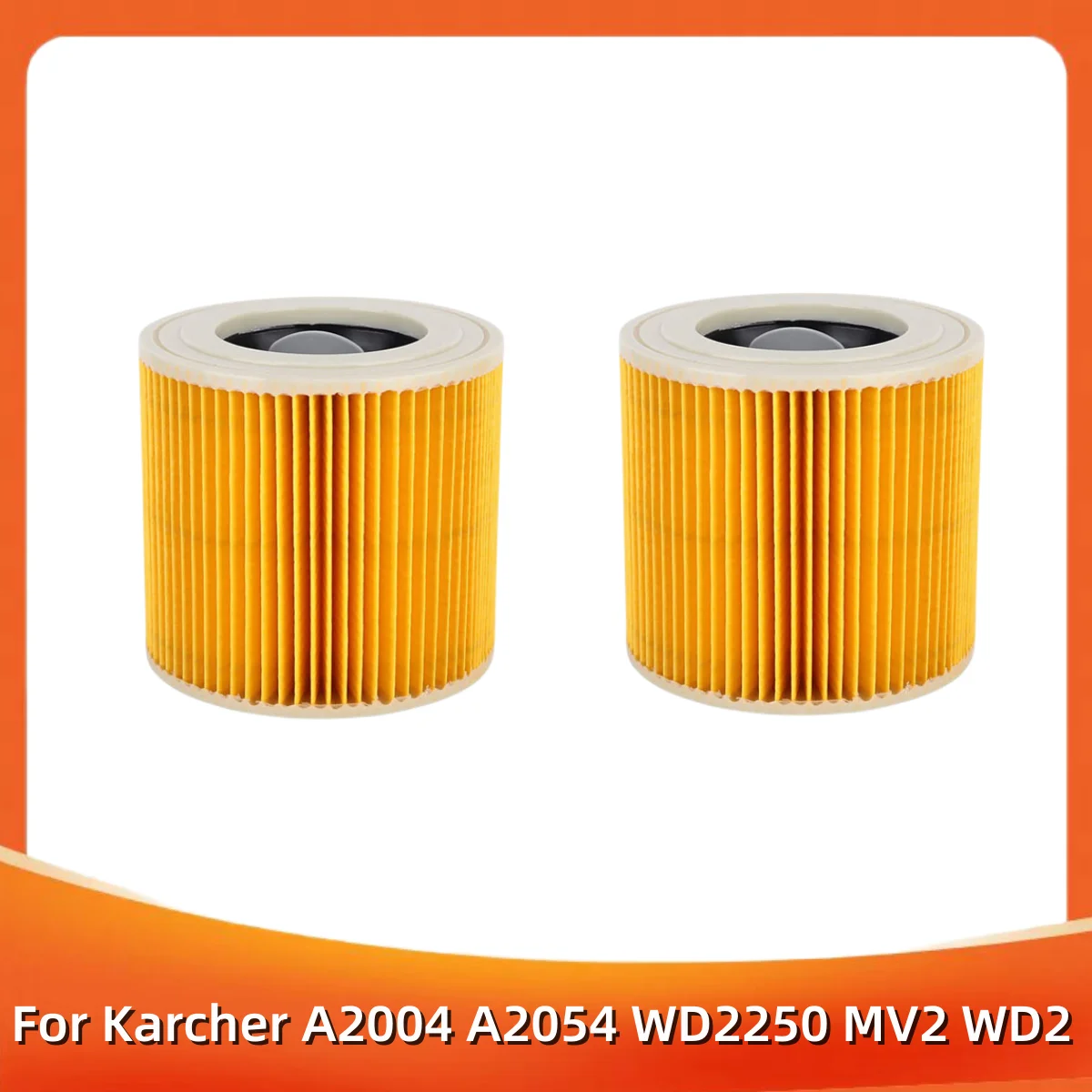 Air Dust Filters for Karcher Vacuum Cleaners Parts Cartridge HEPA Filter WD2250 WD3.200 MV2 MV3 WD3 Karcher Filter Parts