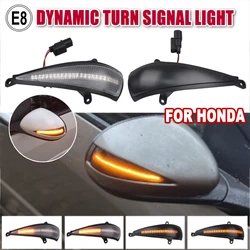 2PCS LED Dynamic Turn Signal Light for Honda Civic 8th MK8 Type-S Type-R FN 1 2 3 Mirror Indicator Blinker Lamp Car Accessories