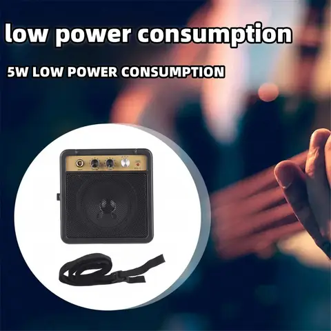 Miwayer Mini Guitar Amplifier Amp Speaker 5W w/ 6.35mm Input 1/4 Inch Headphone Output For Acoustic Electric Guitar Accessories