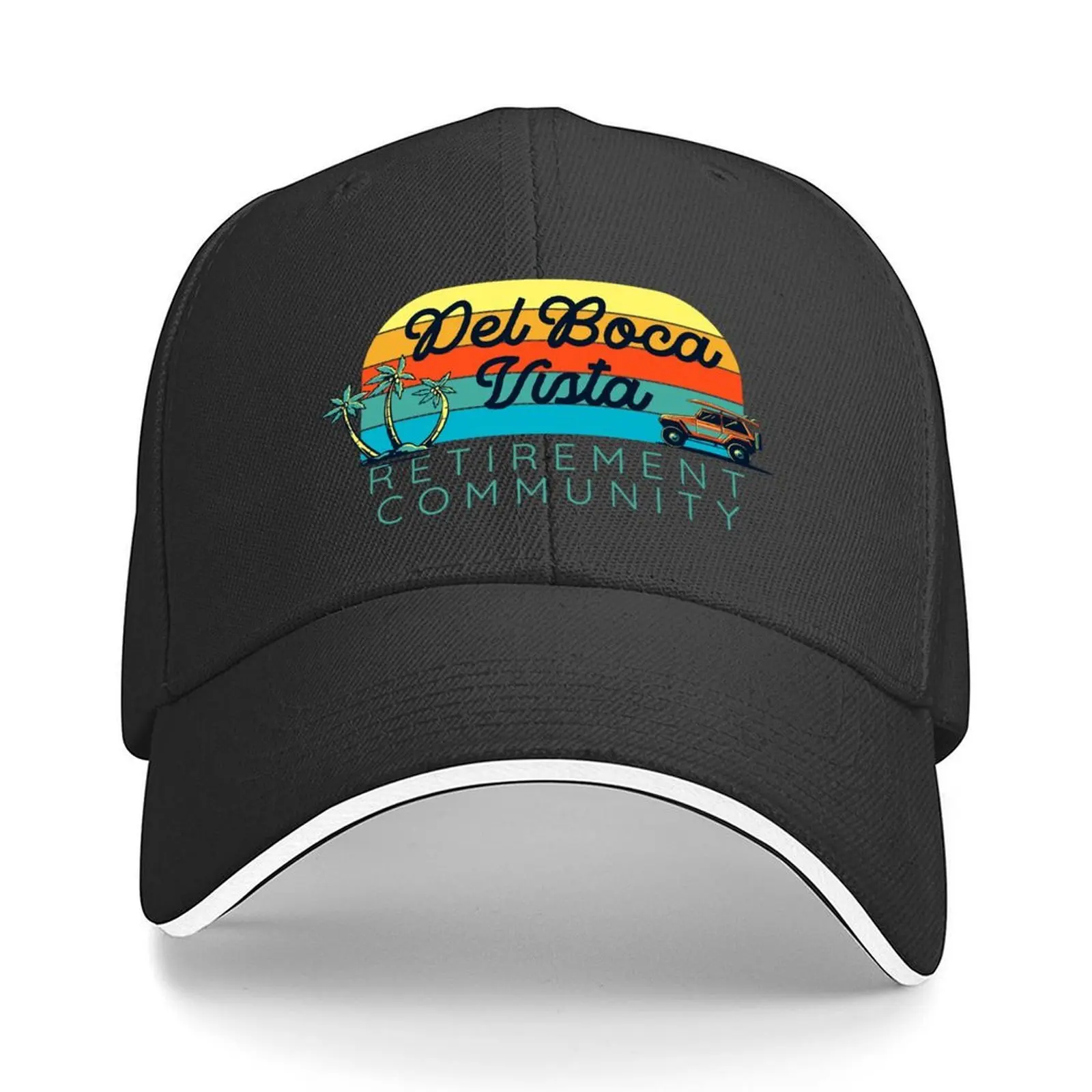 

Del Boca Vista Retirement Community Baseball Cap sun hat funny hat fishing hat Ball Cap Caps Women Men's
