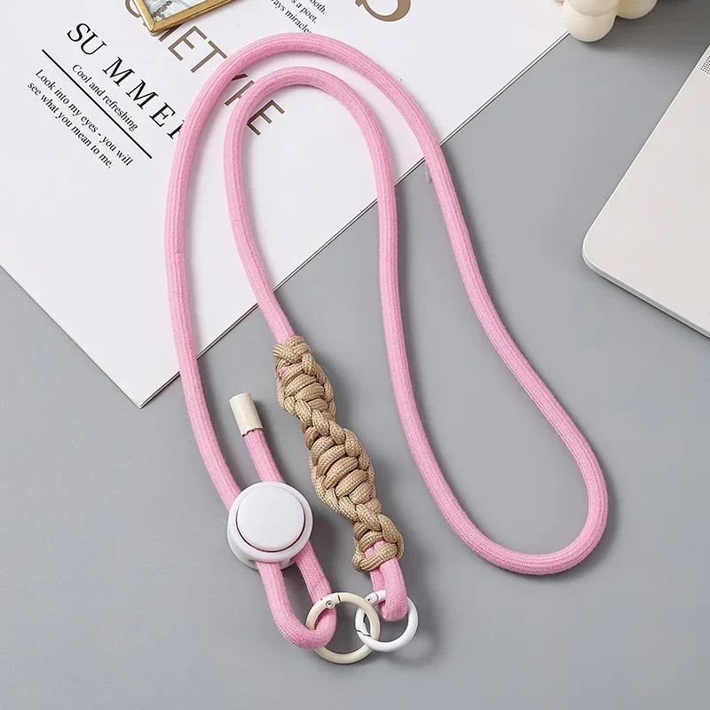 Universal Adjustable Phone Lanyard Crossbody Strap Anti-Loss Outdoor Shoulder Phone Strap Accessory Fashionable 0.8x120cm