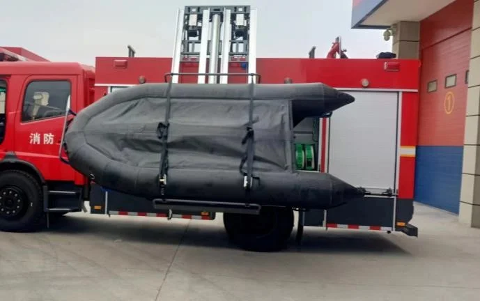 New ZISHU ZS-CF Steel Water Rescue Boat Rack Lowering System for Fire Truck and Inflatable Rescue Boat (Retrofit/Upgrade)