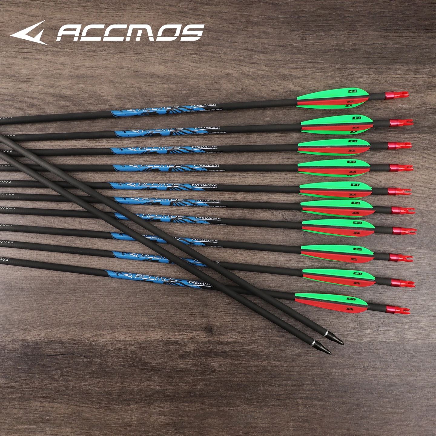 

Complete 100% Carbon Arrows with Fletching Tips ID6.2mm Spine200 250 300 350 400 500 600 700 800 for Archery Hunting Shooting