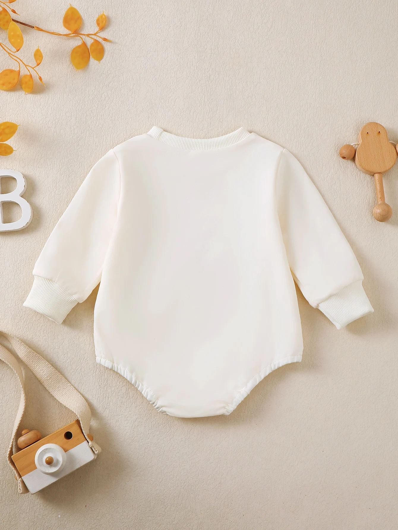 Baby Boy Valentine's Day Cartoon Print Long Sleeve Romper Triangle Design Infant Clothing