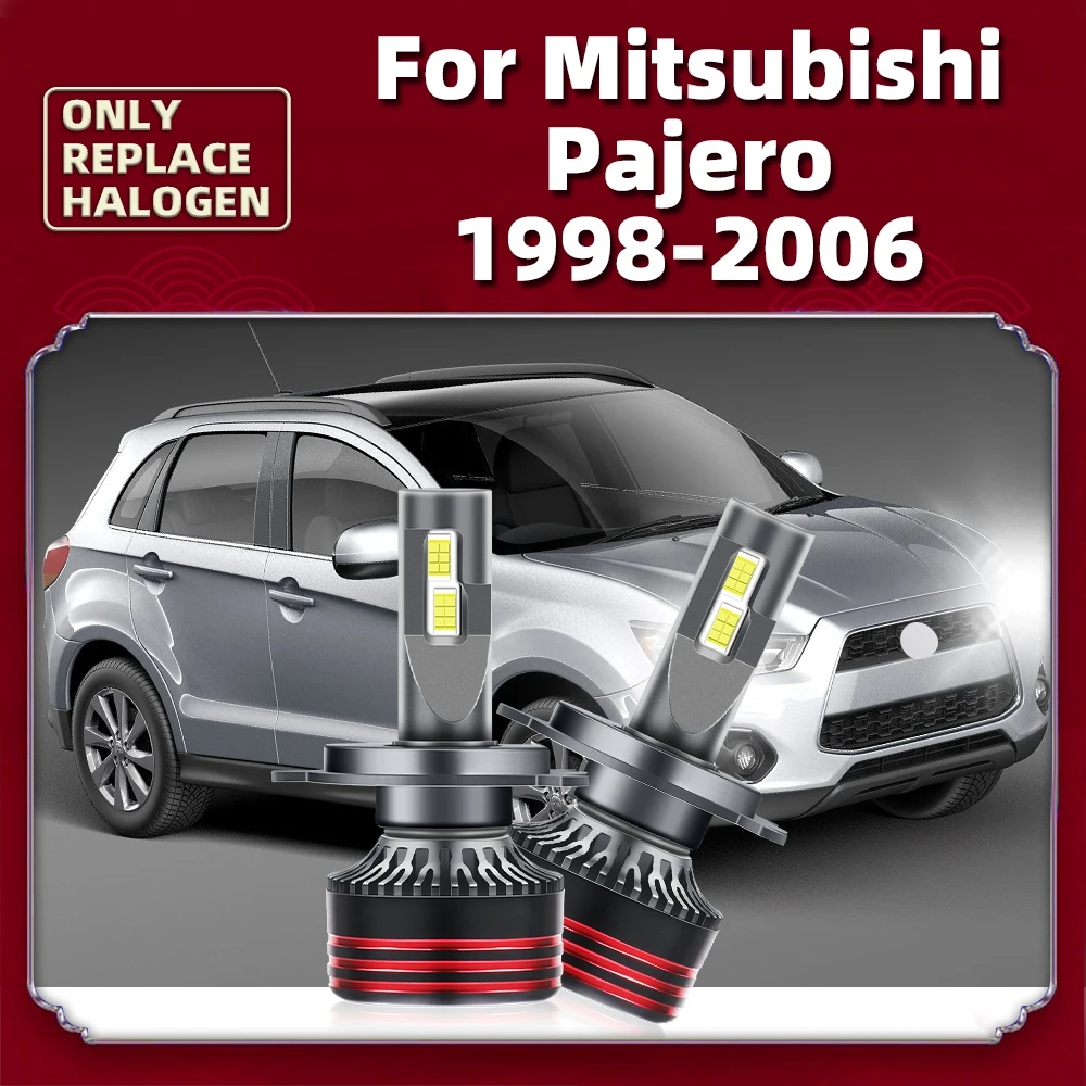 Led 220W 33000lm Auto 'S Koplamp Lampen Csp Auto Lampen H4 Hi Lo Voor Mitsubishi Pajero 2006 2005 2004 2003 2002 2001 2000 1999 1998