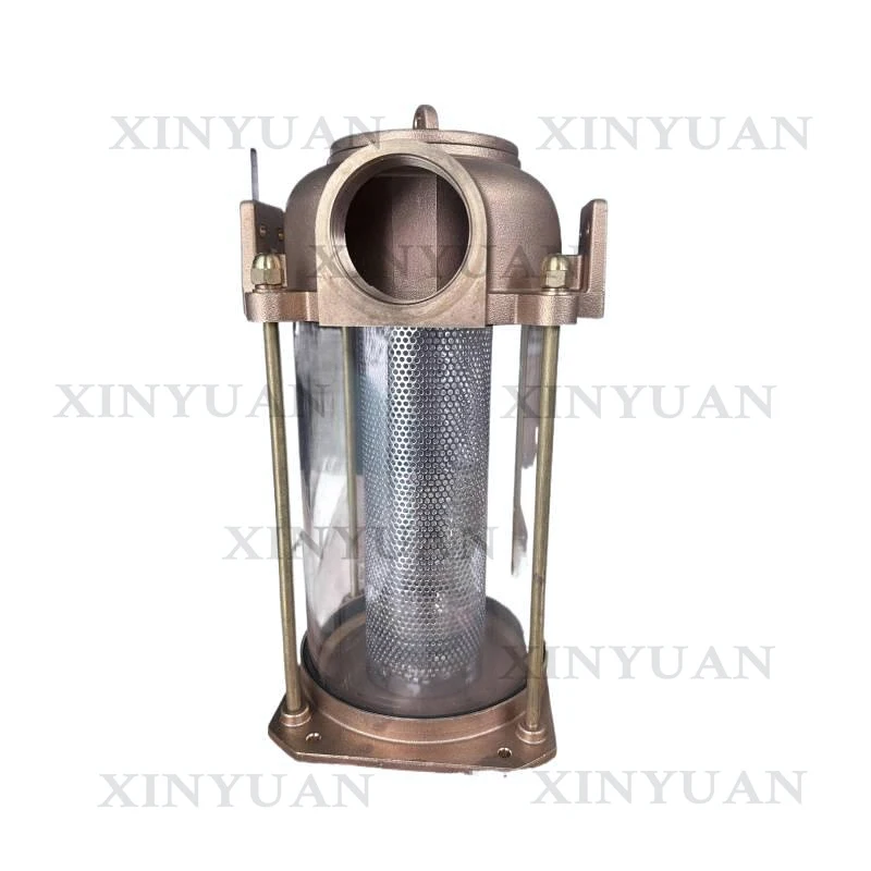 Marine Water Strainer 2-3/4 Inch Seawater Filter with Brass Stainless Steel 304/316 Boat Fittings