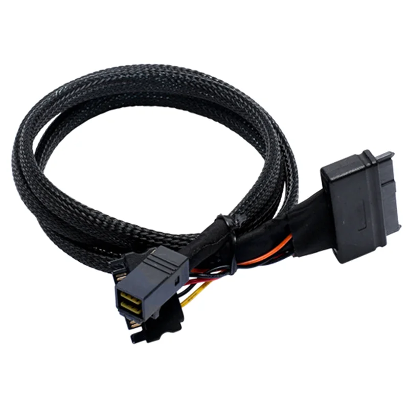 

Mini SAS SFF8643 U.2 To 8639+15PIN Power Cable NVMe Hard Disk Data Connection Cable SFF8643 To SFF8639 Hard Disk Cable