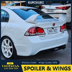 2006-2015 For Honda Civic Spoiler FD2 Spoiler High Quality ABS Material Car Rear Wing Primer Color Rear Spoiler For Honda Civic