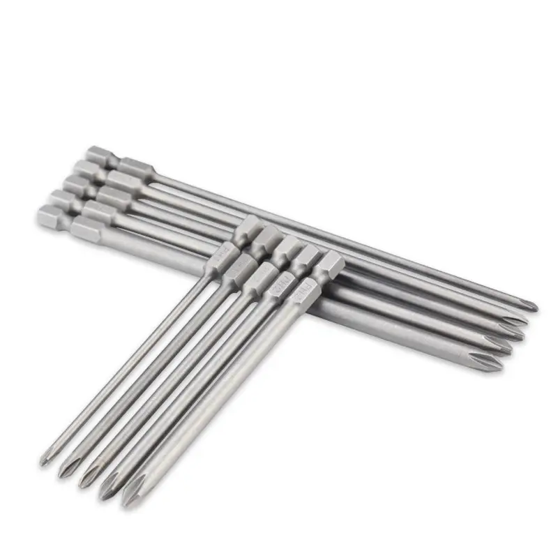 1Pcs ph00-ph2 75mm 100mm Long Phillips Head Magnetic Screwdriver Bit S2 Alloy Steel  For Electric Screw Driver Repair Tool