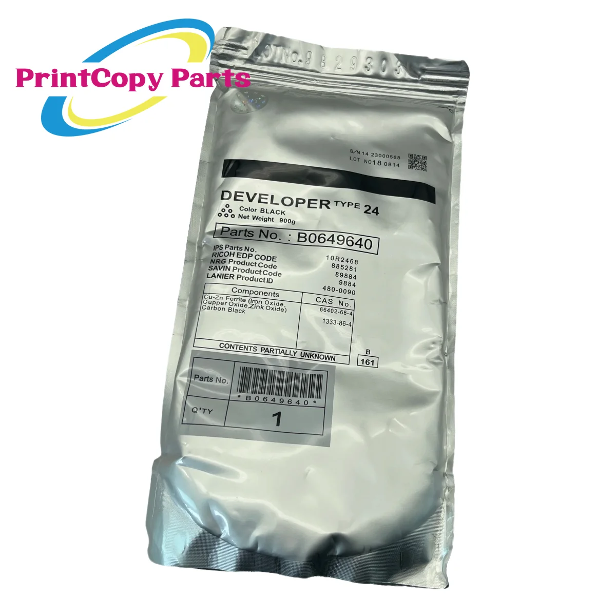 

1 шт. B0649640 Тип 24 Проявитель порошка для Ricoh Aficio 1060 1075 2051 2060 2075 MP5500 MP6000 MP6500 MP7500 MP9000 MP8001 MP9001