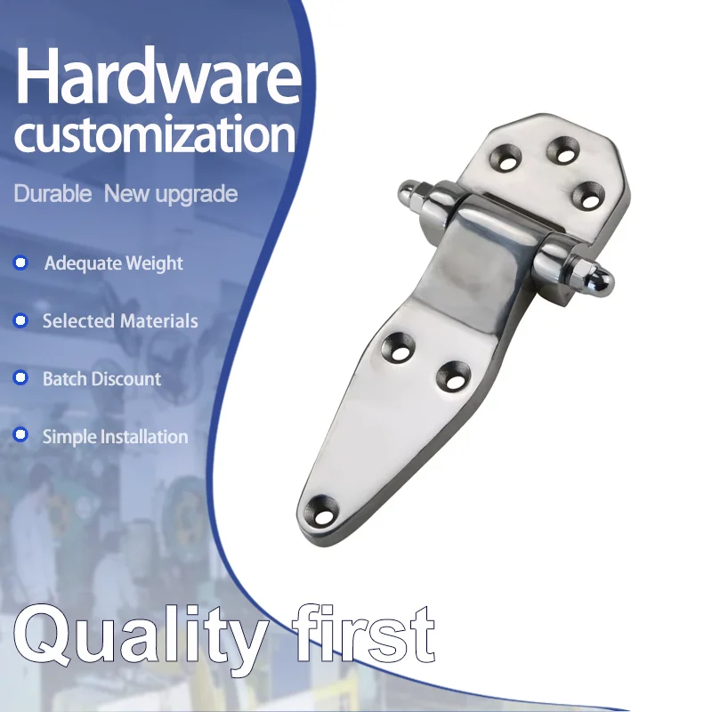 

Heavy Duty 304 Stainless Steel Hinges With Load-Bearing Brackets For Industrial Machinery Equipment Cabinet Doors