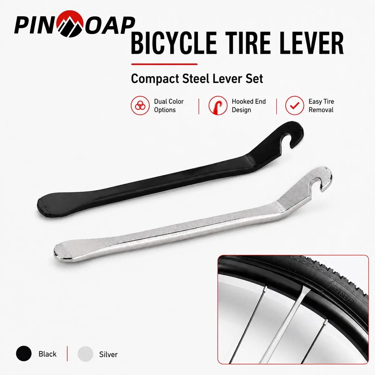 PINMOAP 1/3PCS Bike Tire Lever Bicycle Tyre Pry Bars Tire Removal Tools Rim Protector For Mtb Road Bike Inner Tube Change Repair