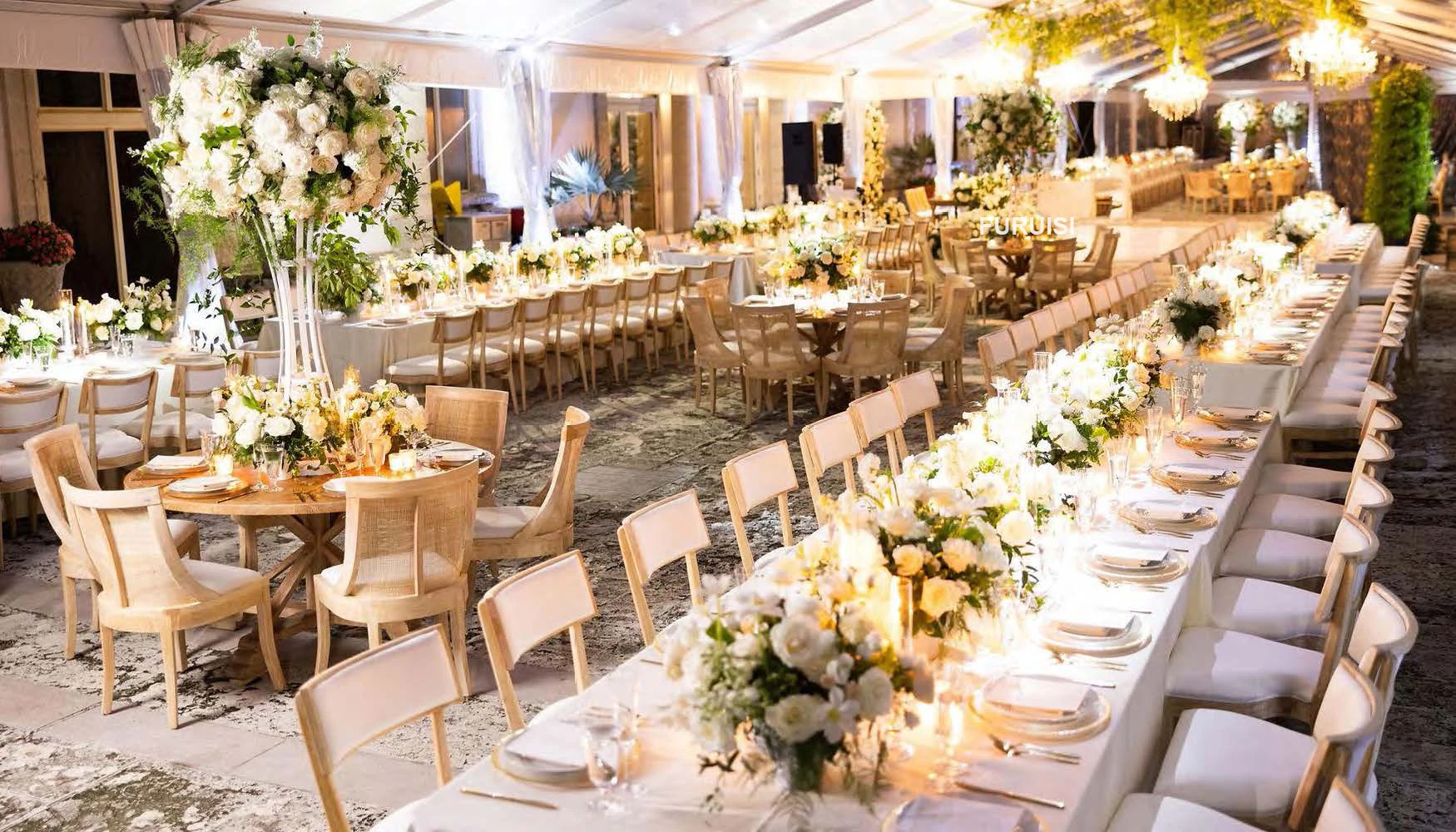 *Rustic Style Wooden Wedding Chair Hotel Hall Stackable Wedding Party Chairs for Events