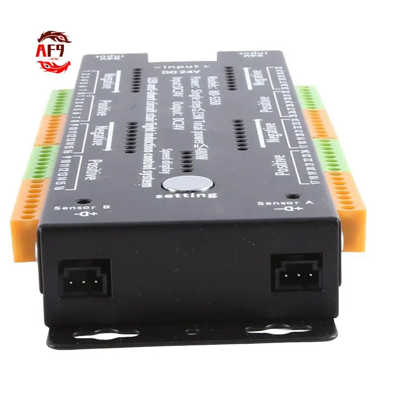 

AF90-Stair LED Motion Sensor Light Controller Black Aluminum Alloy For Indoor Motion Night Light 12V/24V