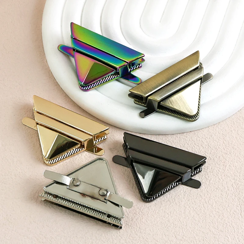 

1-5Pcs 35*45mm Bag Metal Buckles Spring Locks Snap Hook Handbag Decorative Lock Clasp Purse Closure Buckle Replacement Hardware