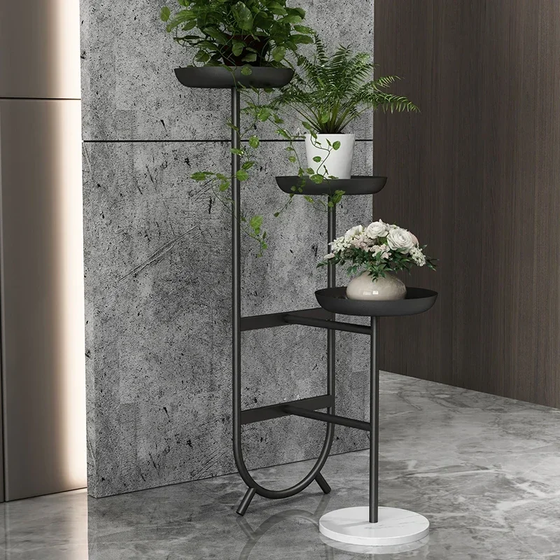 

Light Luxury Flower Stand Green Vines Multi-layer Rack For Plants Living Room Decoration Flower Holder Metal Iron Plant Stand