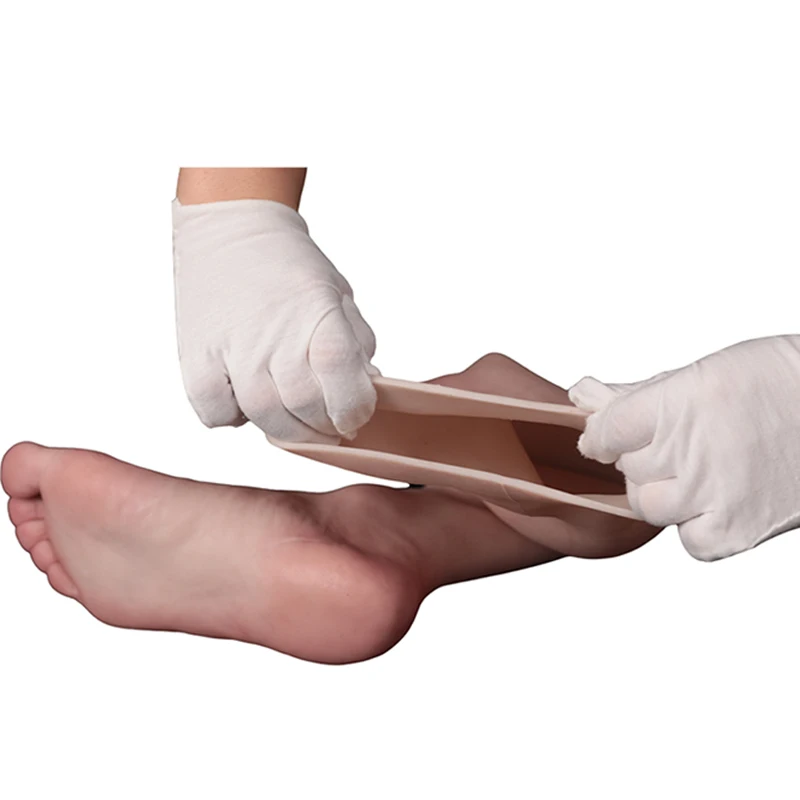 Silicone Prosthesis Foot Cover Film and television props Cover scars  Prosthesis Foot Sleeve Legging  Realistic Sleeve Simulated