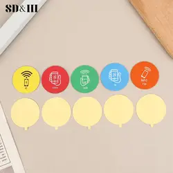 1pc RFID 125KHz T5577 Rewritable Sticker Key Tag Anti-Metal Interference Tag Rewritable Key Token Tag Card Copy Phone Sticker