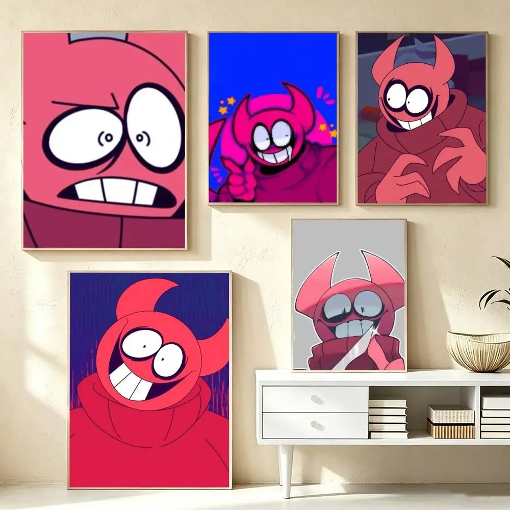 Spooky Month Bob-b Poster Waterproof Wall Art Sticker For Bar Living Room Vintage Decor High Quality Print Gift