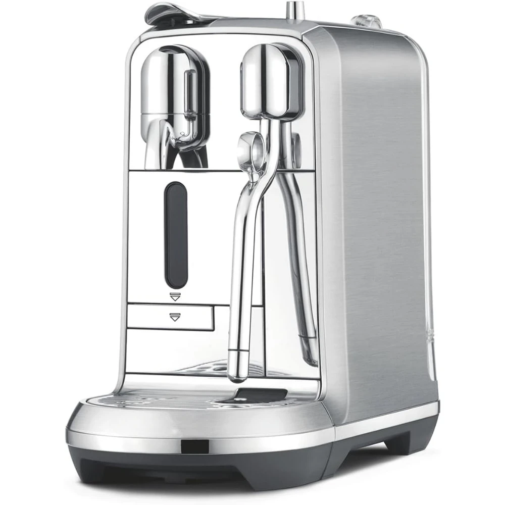 Machine à expresso en acier inoxydable brossé, cafetière portable