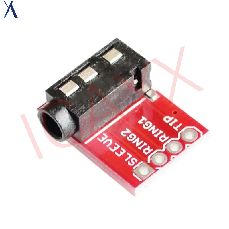 Módulos de Interface de Bloco de Microfone de Áudio e Vídeo para Fones de Ouvido Estéreo TRRS 3.5mm MP3