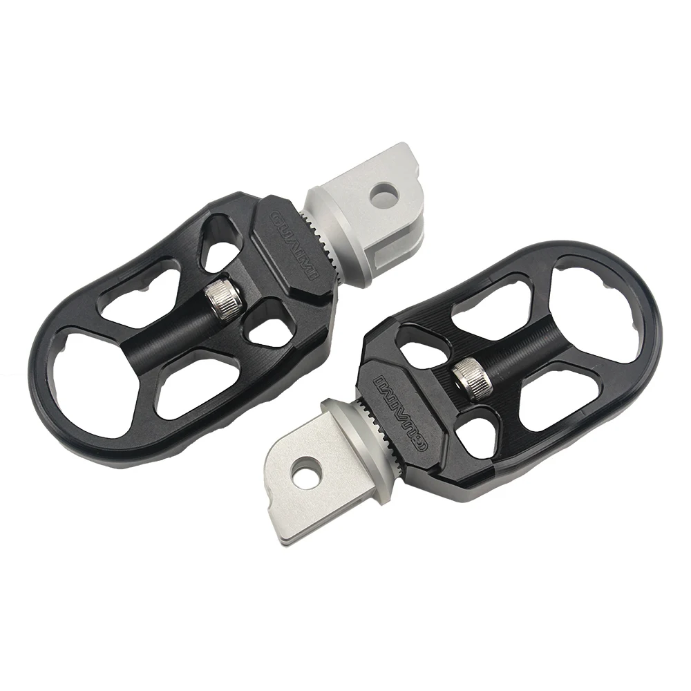 Motorcycle Foot Rests Pedals For Harley Softail Street Bob FXBB Low Rider ST FXLRST Breakout 114 FXBRS Front Foot Pegs Footpegs