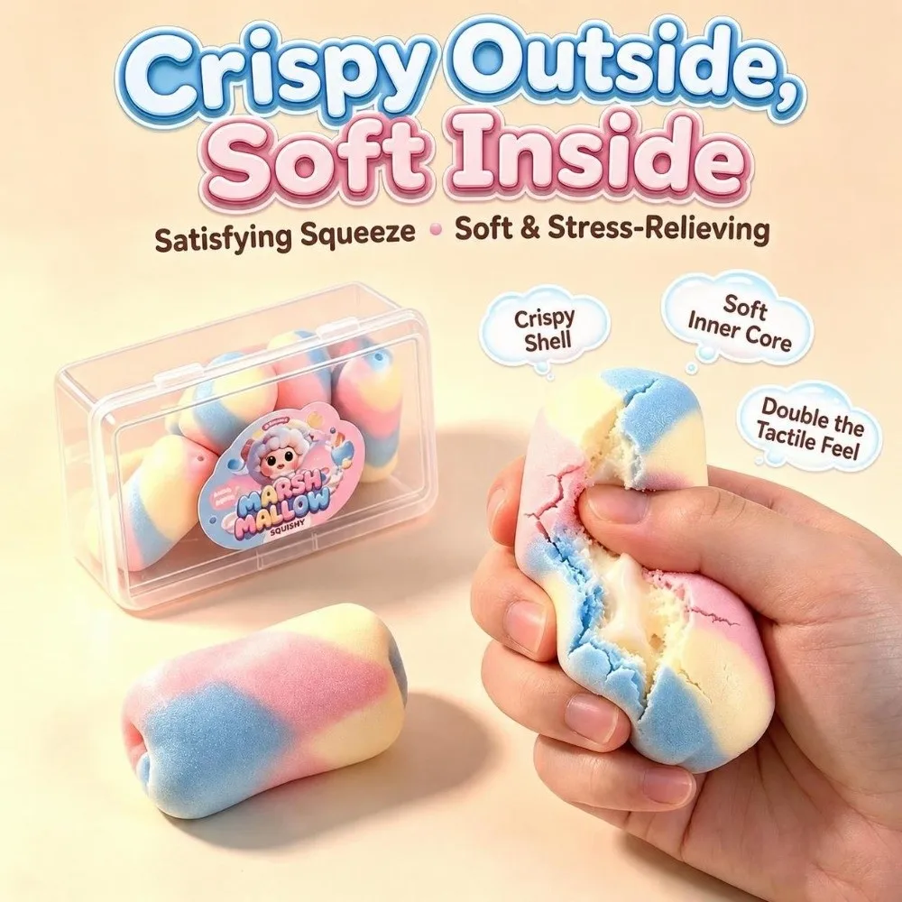 Chocolate Wax Cracking Squeeze Toy Cat Paw Donut Crunchy Sound Ball Handmade Craft Crispy Feel Sensory Squeeze Toy