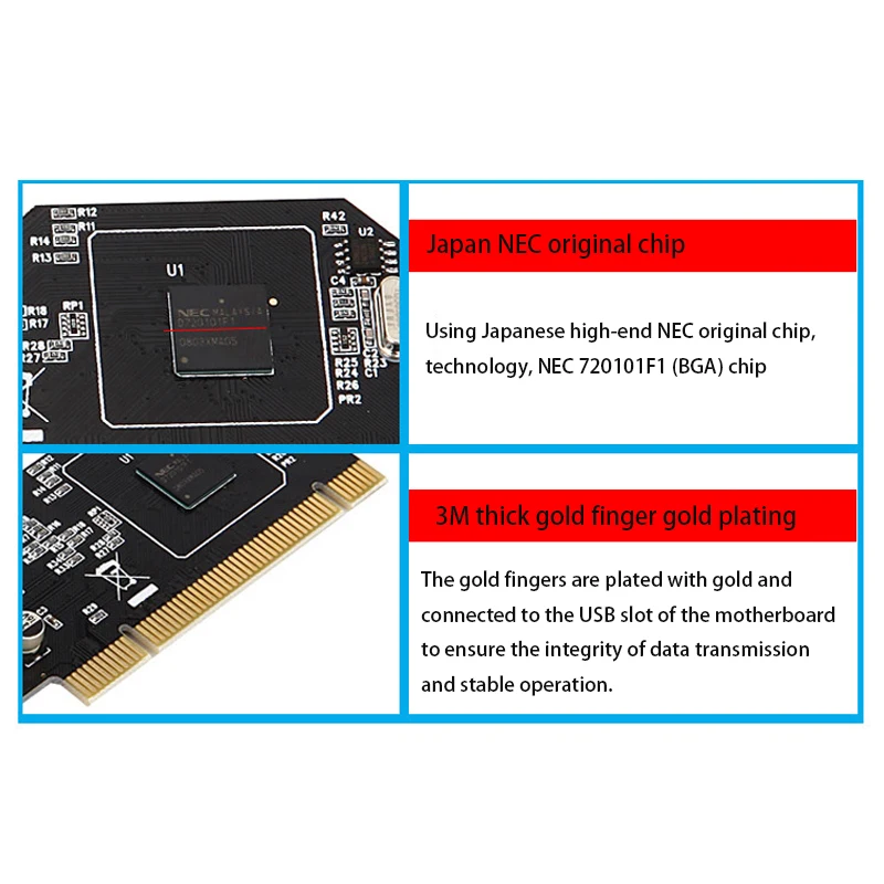 拡張アダプタ スプリッタ アダプタ PCI - USB 拡張カード コントローラ スプリッタ コンバータ PCI ライザー カード アダプタ ドック ステーション
