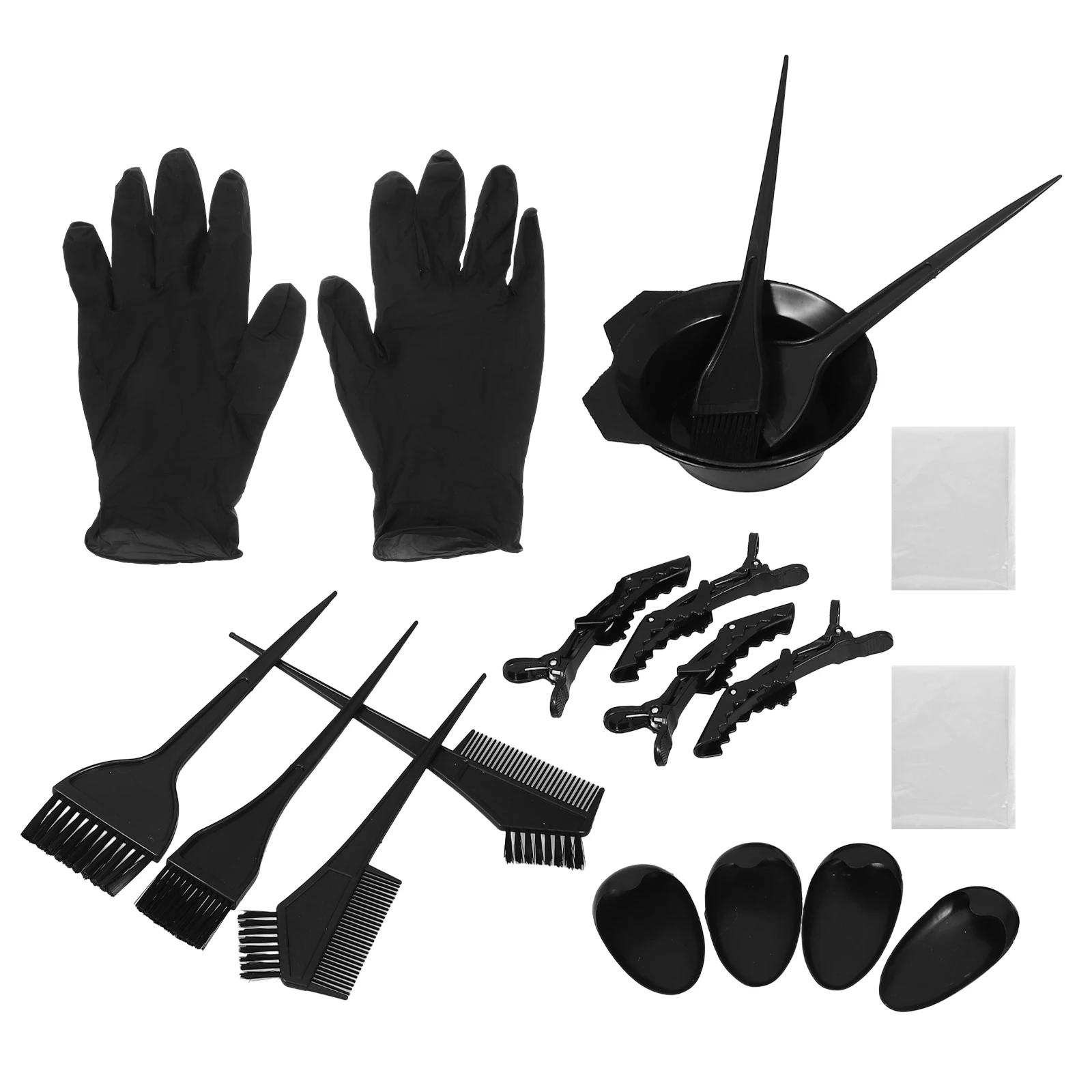 

1 Set/20pcs Practical Hair Coloring Tool Kit Useful DIY Dyeing Tool Set Portable Hair Tinting Tool for Home Shop