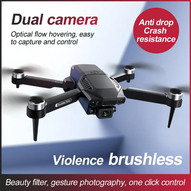 NEW F198 Drone HD 4K Aerial Photography Wide Angle Dual Camera WIFI FPV Professional With Brushless RC Foldable Quadcopter Toys
