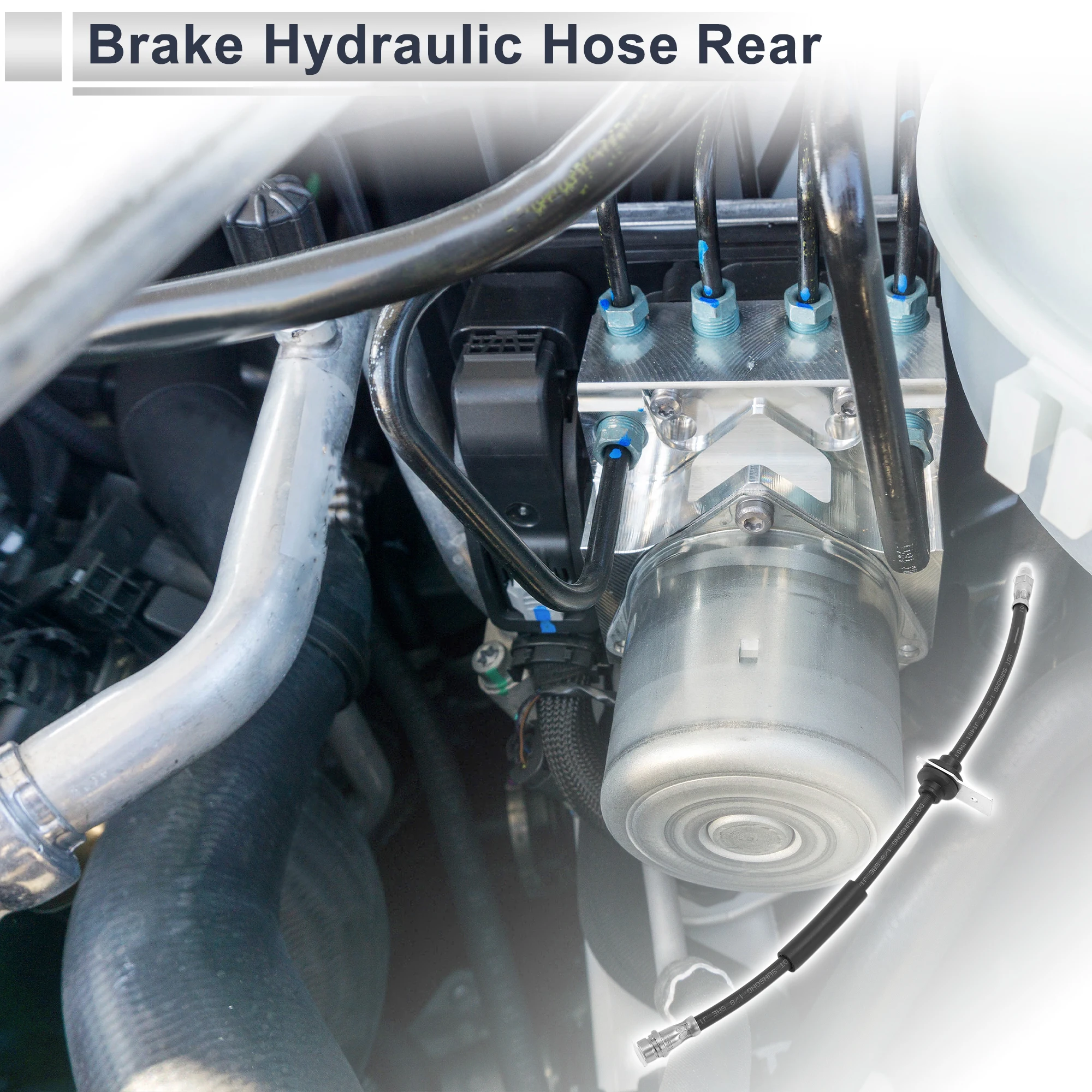 UXCELL 1 шт. задний тормозной шланг для Ford Escape 2013-2021 тормозной гидравлический шланг No 10092806 UXCELL 1 шт. задний тормозной шланг для Ford Escape 2013-2021 тормозной гидравлический шланг No 10092806