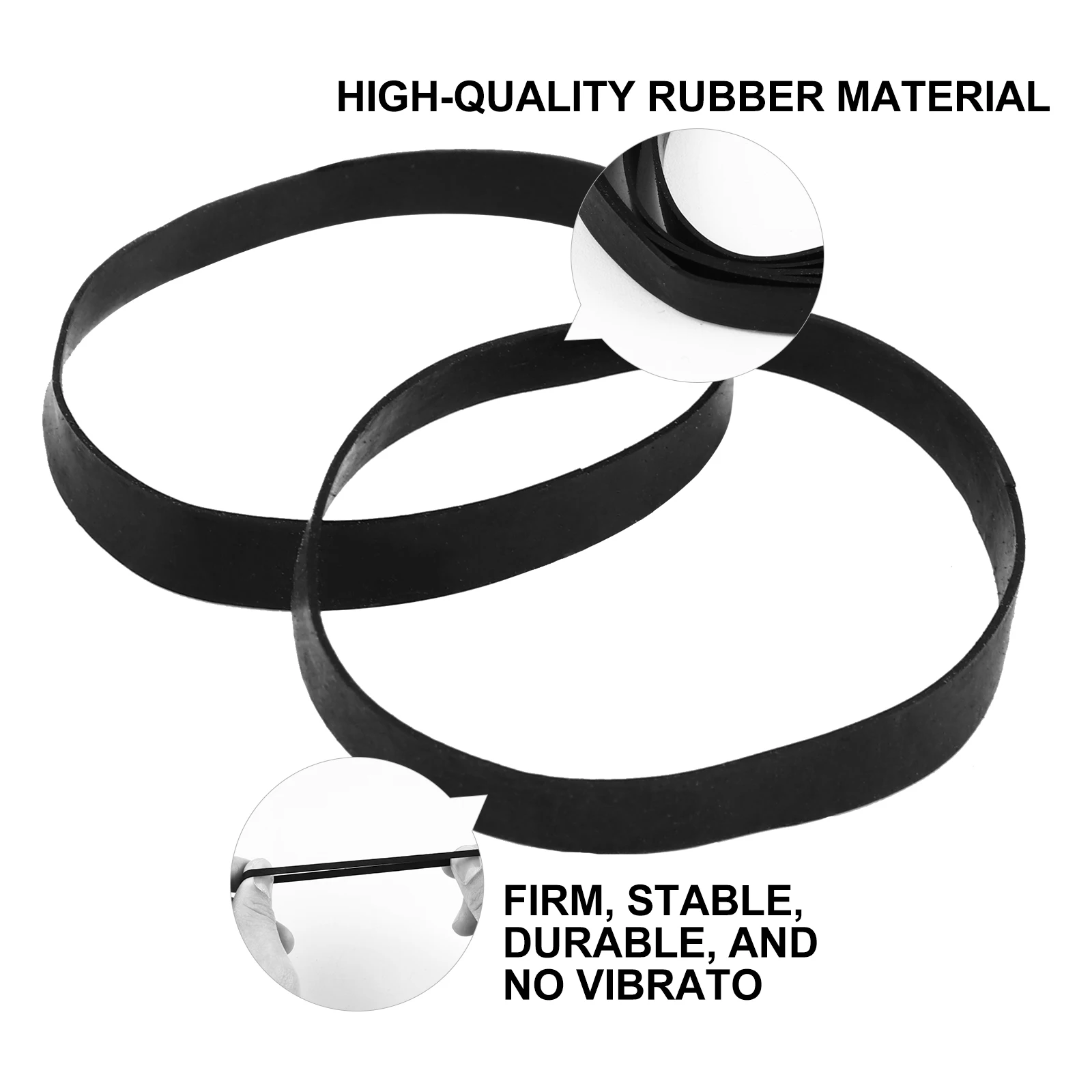 

50 Pieces Tape Recorder Radio Belt Cassette Replacement Black Accessory Drive
