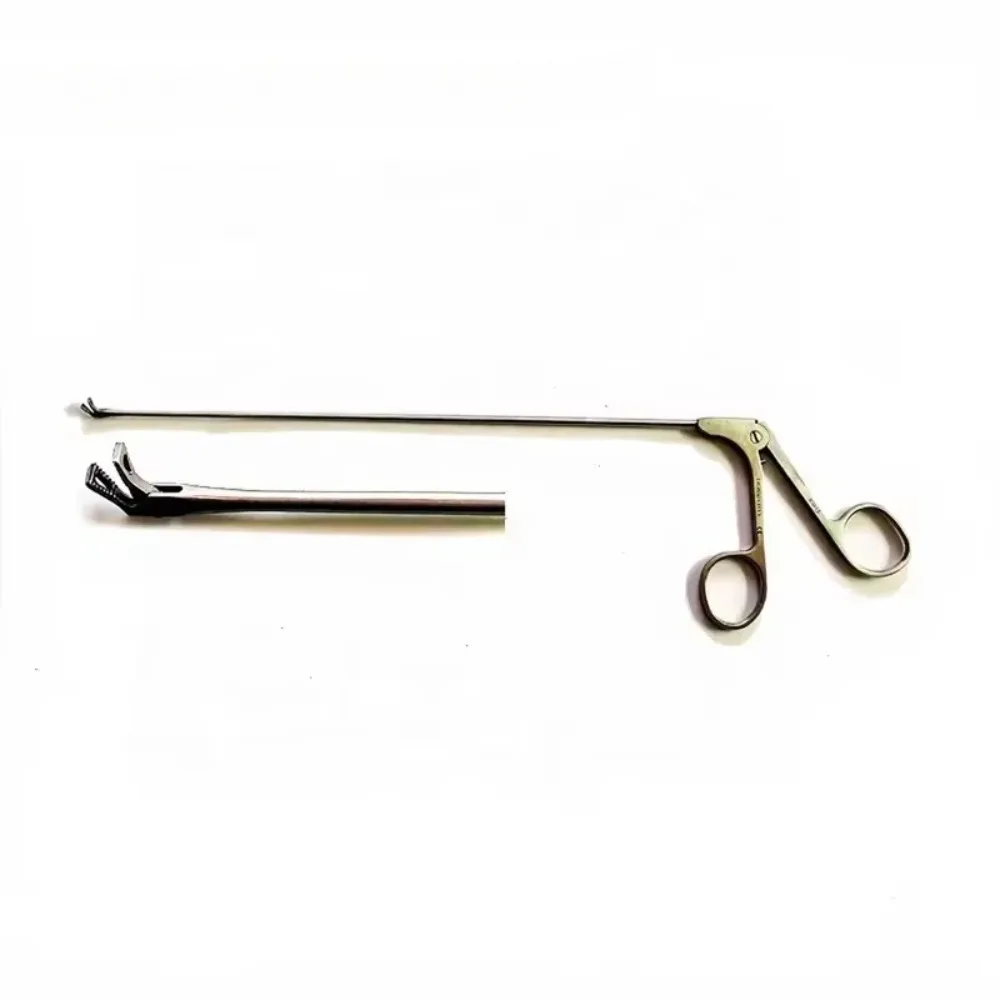 for ENT Endoscope Instrument Micro-laryngeal Forceps 45 degree Head Upward Left 2*230mm Laryngoscope Surgical Instruments