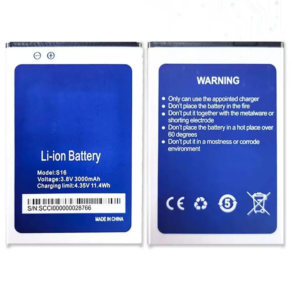 

3000Mah Stable For Homtom S16 Mobile Phone Battery