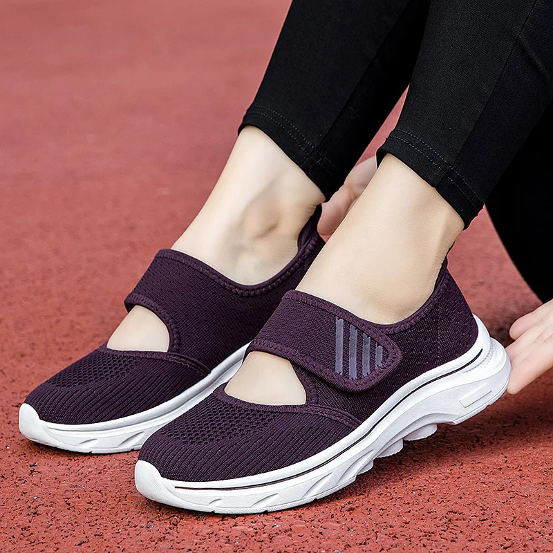 

Summer New Womens Sneakers Mesh Breathable Walking Shoes Fashionable Lightweight Casual Shoes Slip on Outdoor Women Flat Loafers