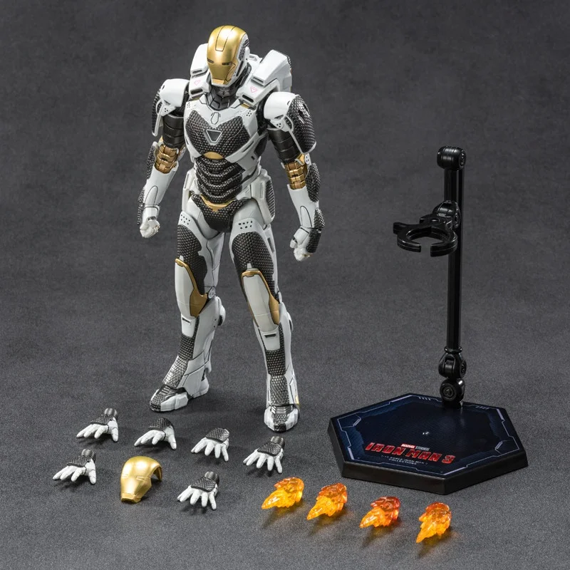 Zd Toys Iron Man Mk39 Gemini 1:10 Scale 7 Inch Space Armor Articulated Action Figure Movable Joint Collectible Desktop Model Toy
