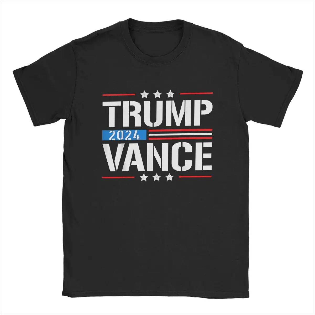 Trump Vance 2024 Vote Męskie koszulki All Trumps Śmieszne koszulki z krótkim rękawem O Neck T-Shirt 100% bawełna z nadrukiem graficznym