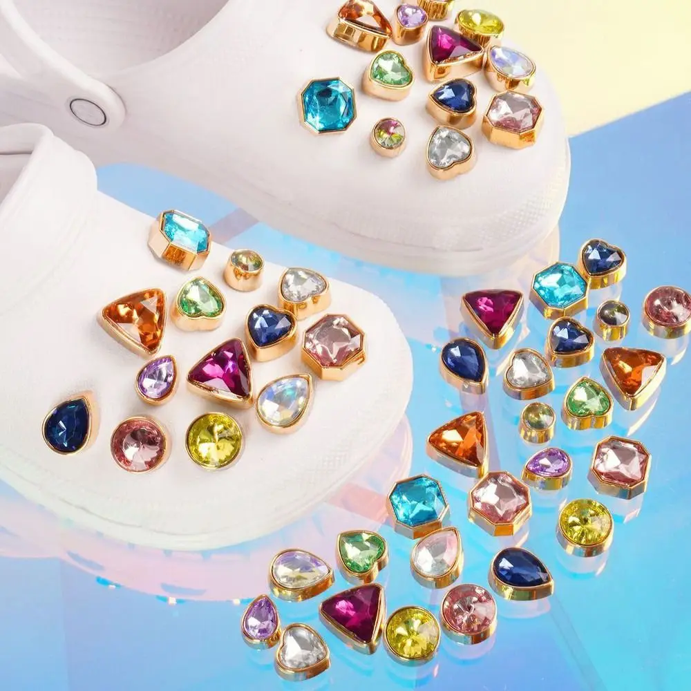Pearl Casual Shoes Shining Clamp Rhinestone DIY Clog Sandals Charm Buckle Shoes Buckle Clip Shoe Decoration Clips