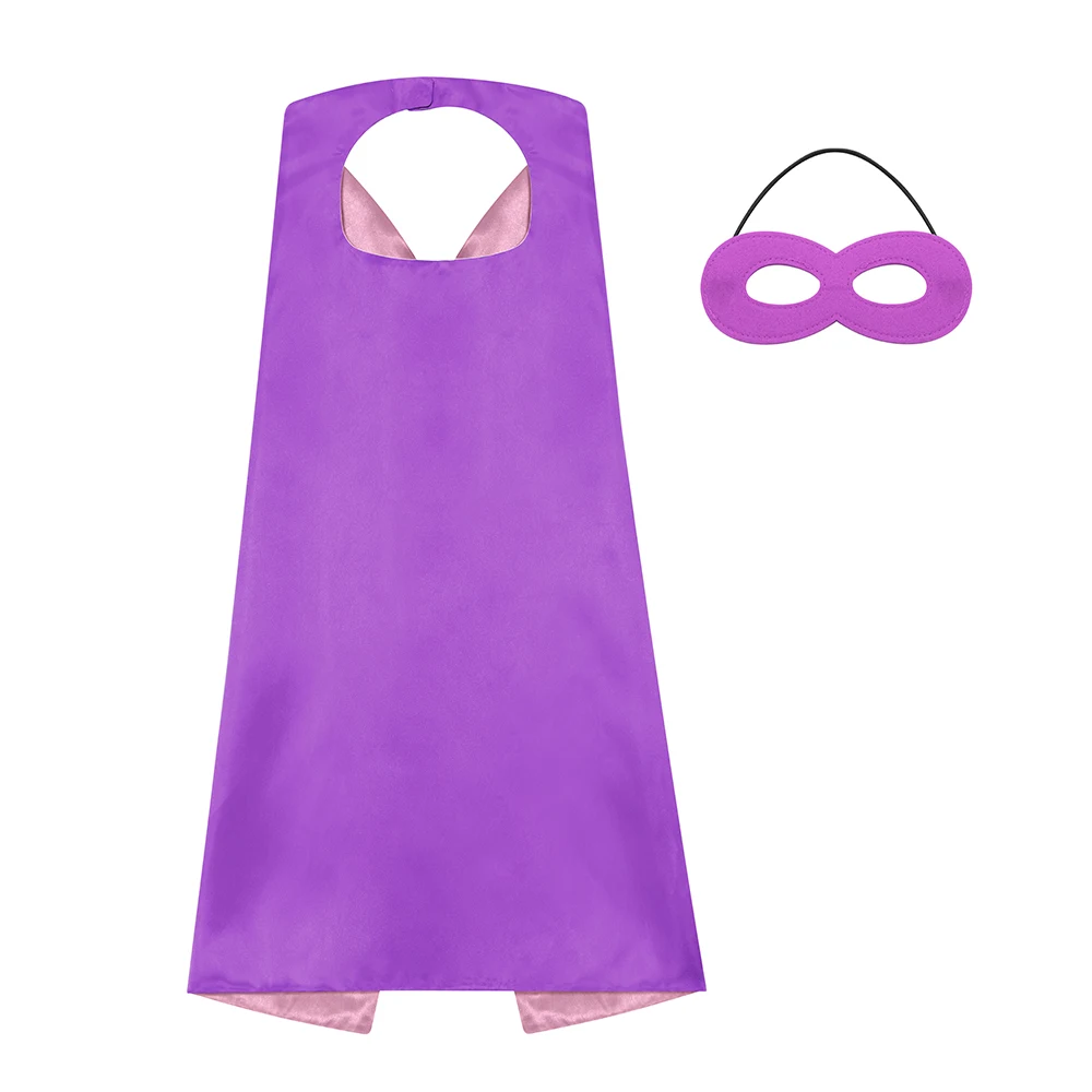DIY الأطفال الهدايا الأداء الدعائم بنين بنات عباءة هالوين تأثيري خارقة ازياء سوبر بطل عباءة قناع #1